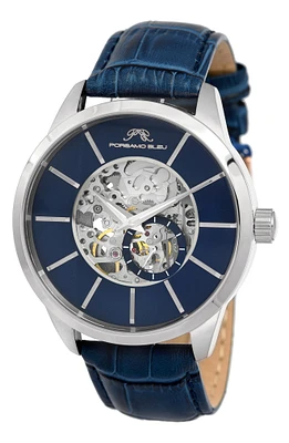 Men's Cassius Skeleton Watch, 45mm