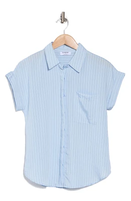 Pinstripe Woven Top