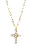 CZ Cross Pendant Necklace