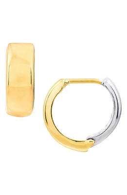 Two-Tone Hoop Earrings