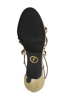 Karlette Glitter Knit Strappy Sandal