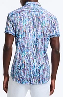 Langley Short Sleeve Cotton Button-Up Shirt