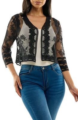 Embroidered Tulle Bolero