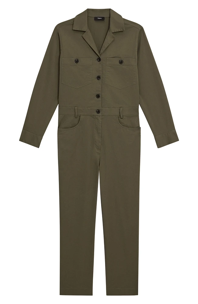 JS Patto Long Sleeve Stretch Cotton Jumpsuit