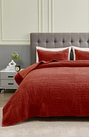 Tamara Velour Quilt 3-Piece Set