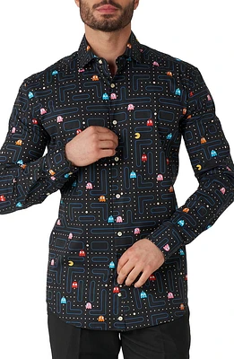 Pac-Man Button-Up Shirt