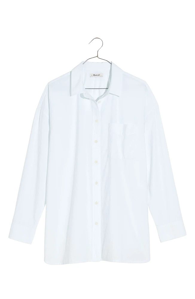 The Plus Signature Poplin Oversize Button-Up Shirt