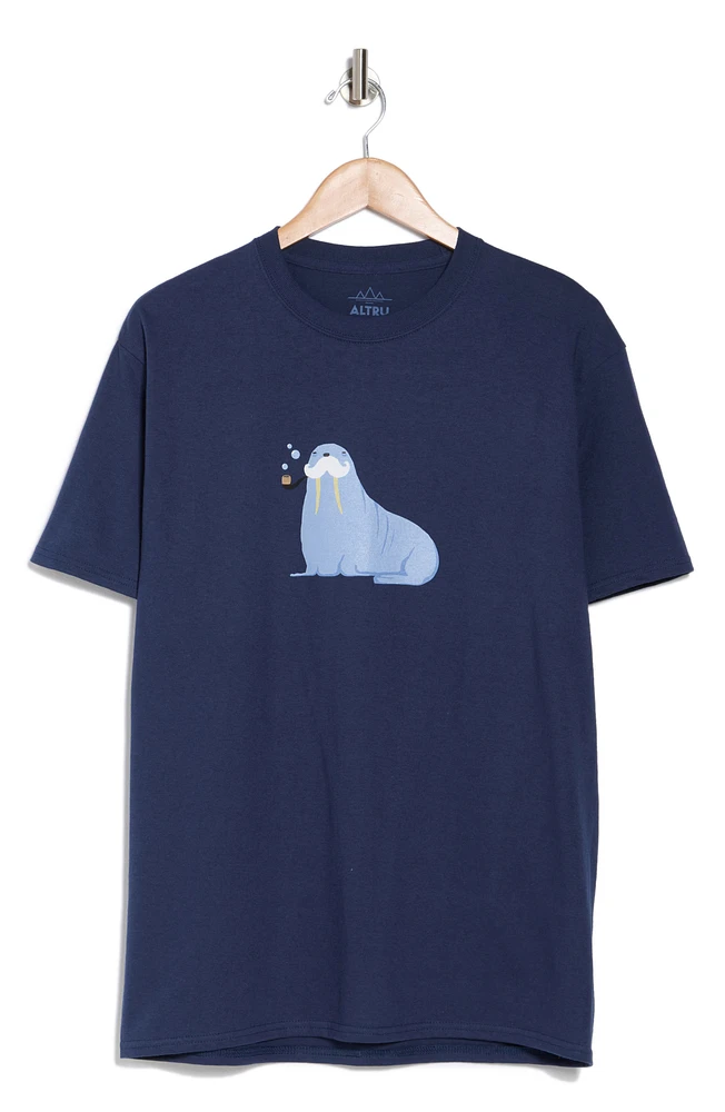 Walrus Graphic Print T-Shirt