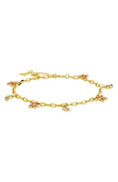 Caria Cubic Zirconia Butterfly Anklet