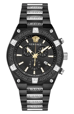 V-Sporty Greca Two-Tone Bracelet Watch, 46mm