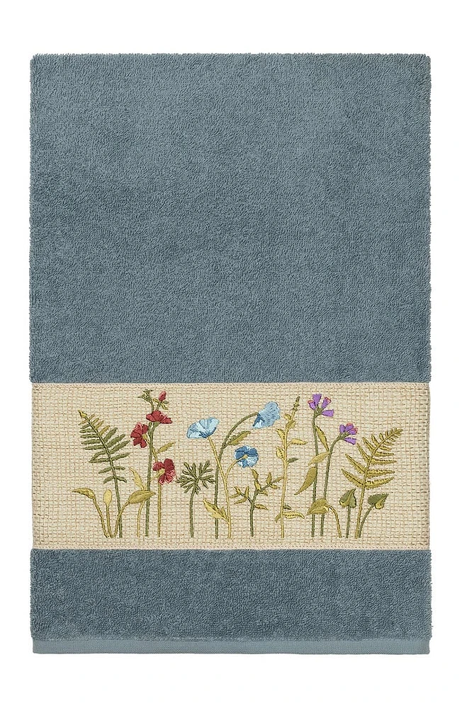 Serenity Embellished Bath Towel - Teal