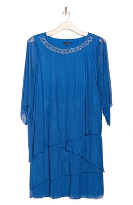 Split Neck Cocktail Dress