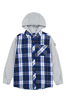 Kids' Plaid Hooded Shirt Jacket