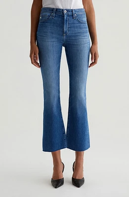 Farrah Raw Hem Crop Bootcut Jeans