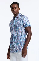 Langley Short Sleeve Cotton Button-Up Shirt