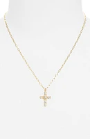 CZ Cross Pendant Necklace