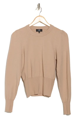 Crewneck Puff Sleeve Sweater