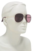 MAXAZRIA 60mm Overlay Aviator Sunglasses