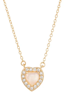 Halo Heart Pendant Necklace