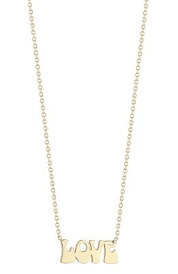 14K Gold Love Necklace