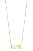 14K Gold Love Necklace