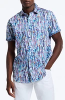 Langley Short Sleeve Cotton Button-Up Shirt