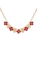 Crystal Cluster Statement Necklace