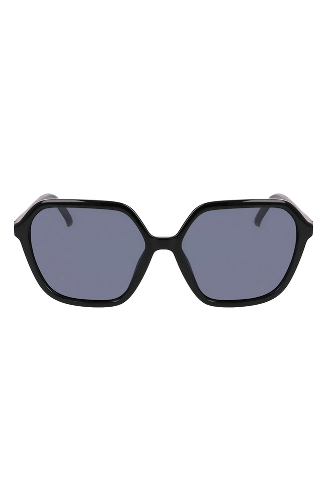 57mm Modified Rectangular Sunglasses