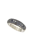 Sterling Silver Sapphire & Diamond Ring