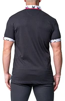 Mozartsoliddog Black Jersey Polo