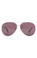 MAXAZRIA 60mm Overlay Aviator Sunglasses