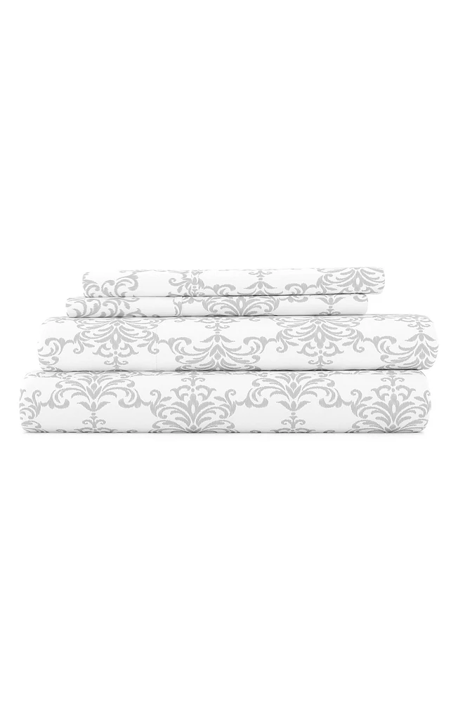 Home Spun Premium Ultra Soft Bouquet Pattern 4-Piece Bed Sheets Set