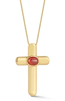 Cubic Zirconia Cross Pendant Necklace