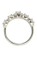 Sterling Silver Round Cubic Zirconia Halo Ring