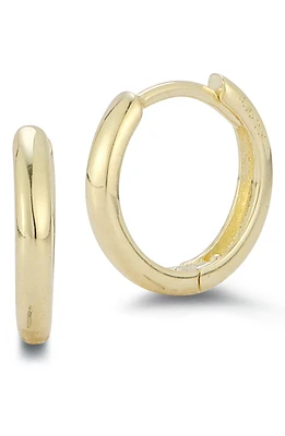 14K Gold 9mm Huggie Hoop Earrings