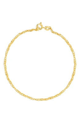 14K Gold Chain Anklet