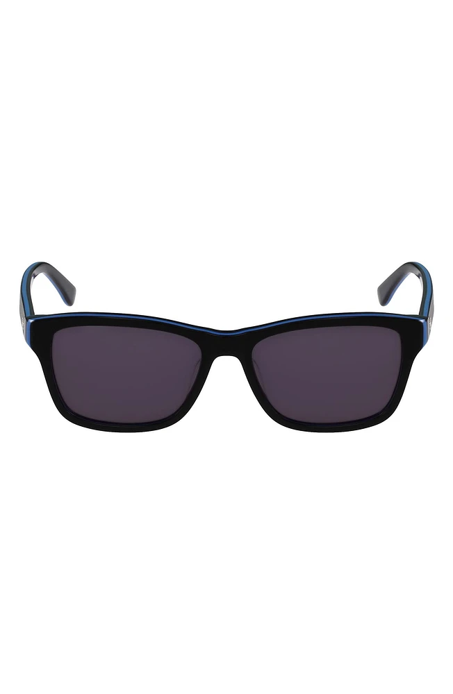 55mm Gradient Rectangular Sunglasses