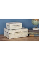 White Coastal Box - Set of 2