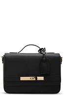 Belted Flap Top Handle Crossbody Bag