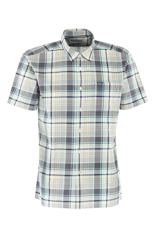 Embleton Plaid Short Sleeve Cotton Button-Up Shirt