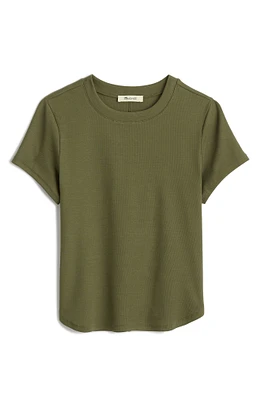 Crewneck Cotton Rib T-Shirt