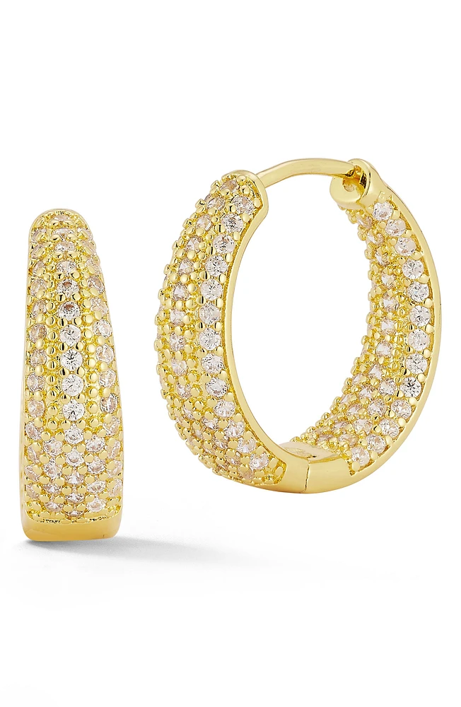 Pavé Hoop Earrings