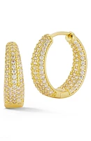 Pavé Hoop Earrings