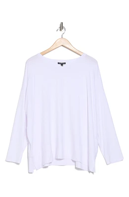 V-Neck Long Sleeve Boxy T-Shirt