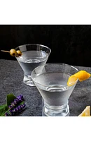 Afina Crystal Stemless Martini Glass - Set of 4
