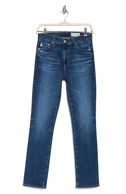 Mari High Waist Ankle Slim Straight Leg Jeans