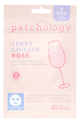 2-Pack Serve Chilled Rosé Sheet Masks