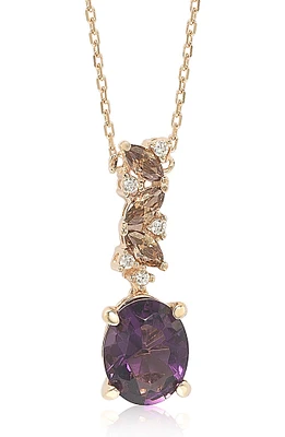 Sterling Silver Cubic Zirconia Pendant Necklace