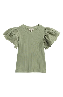 Kids' Eyelet Sleeve Top