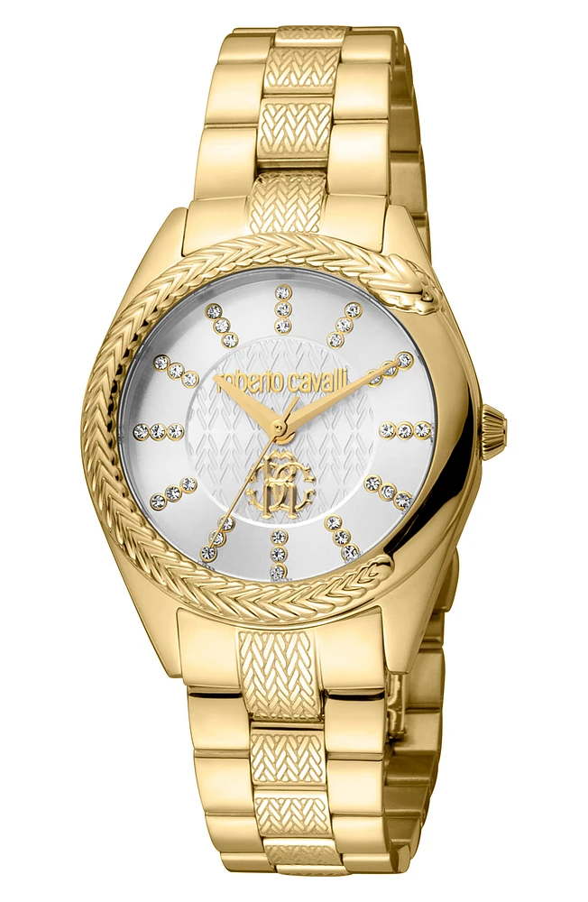 Crystal Quartz Bracelet Watch, 32mm